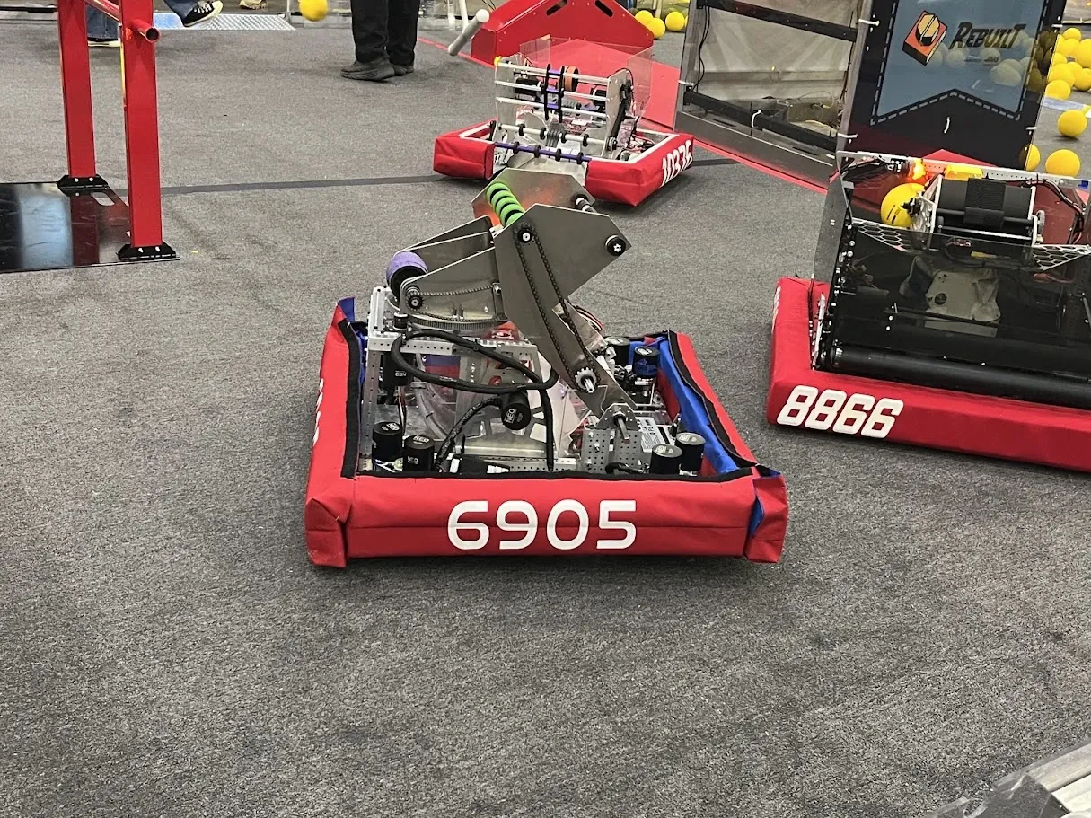 FRC Team 6905 Tear-A-Byte robot on the field