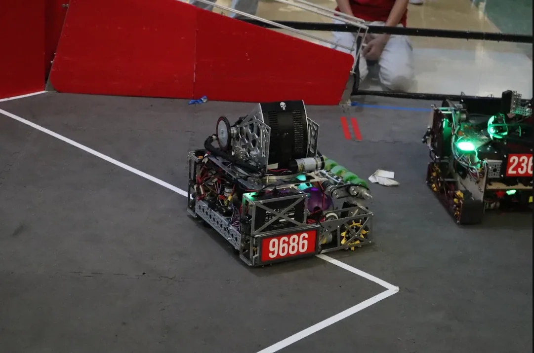 FTC Team 9686 robot on the competition field